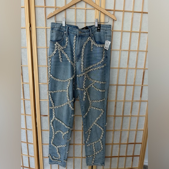 Rhinestone jeans - Picture 3 of 6